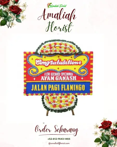 Sewa Papan Bunga Karta Sari